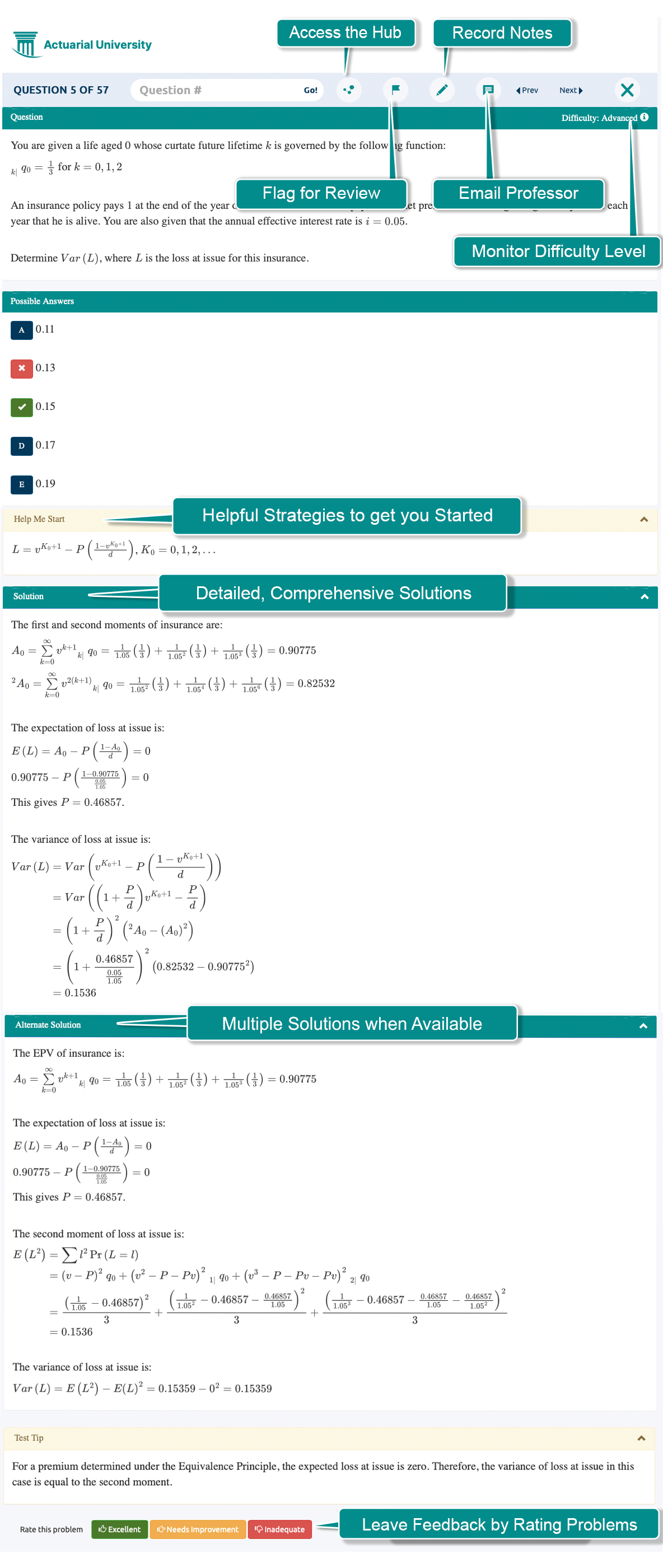 Exam FAM GOAL Online Practice Problems & Exams